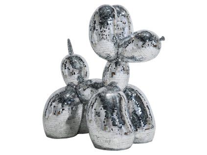 Dekoratívny predmet Pes strieborný veľký