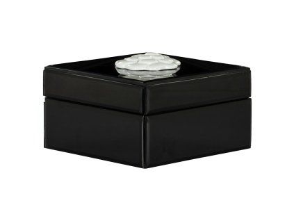 Úložný box Lune čiernobiely