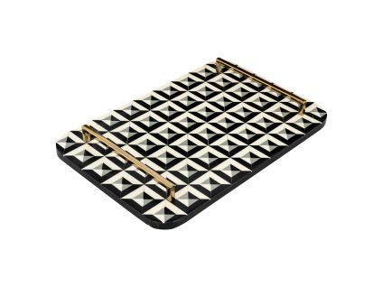 Tácka Birte čierna/biela