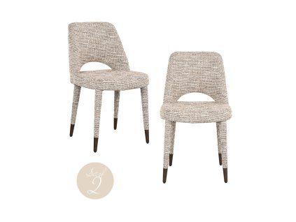 Jedálenská stolička Cecilia trendy nature (Sada 2 ks)