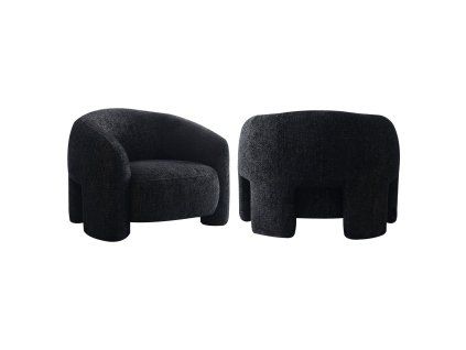 Lehátko Milania krásne čierne