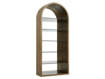Vitrína Bowic brúsená zlatá