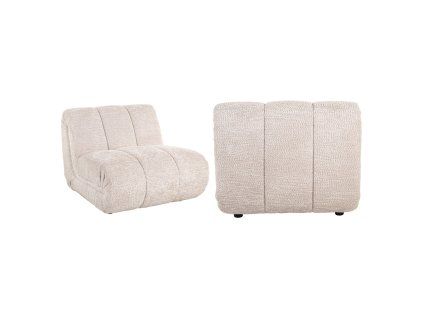 Kreslo Kyli krásne krémové