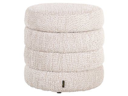 Taburetka a podnožka Adele krásna krémová