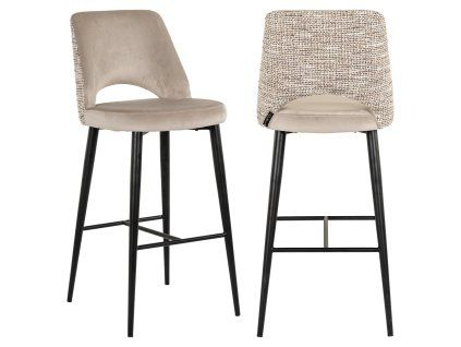 Barová stolička Tabitha trendy nature ohňovzdorná