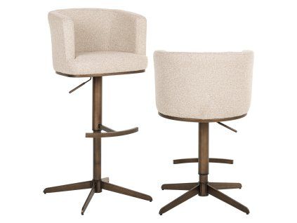 Otočná barová stolička Cheyenne biscotti