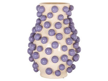 Váza Dotty krémová