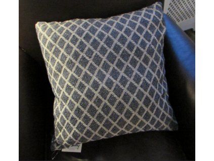 vankus modro biely mriezkovany 45x45 cm 15029