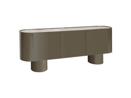 Komoda Radley zelená 3-dverová