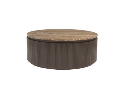 Konferenčný stolík Russo hnedý 90Ø