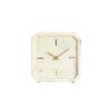 Hodiny 20,5x6x20,5 cm PABLIA mramor biely
