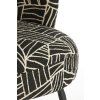 Stolička 68x67x72 cm DIEYDA čierno-biela+čierna