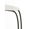 Príručný stolík 43x27x53 cm MARSH surový nikel+čierna