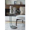 Príručný stolík 43x27x53 cm MARSH surový nikel+čierna