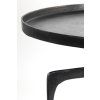 Konferenčný stolík S/2 Ø64x39+Ø75x44 cm PANO tmavý bronz
