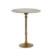 Príručný stolík Ø50x60 cm JANNA antický bronz