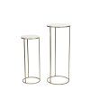 Stĺp S/2 Ø32x82+Ø41x102 cm RICARDO biely mramor+ant.bronz