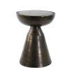 Príručný stolík Ø39,5x53 cm PASJA antický bronz