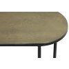 Príručný stolík S/2 max 53x26x53 cm BOCOV antický bronz-čierny