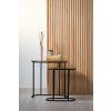 Príručný stolík S/2 max 53x26x53 cm BOCOV antický bronz-čierny