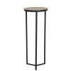 Stĺp Ø40x101 cm RETIRO matná čierna + surový antický bronz