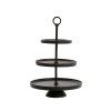 Stojan 3 vrstvy Ø32x48 cm MAROZU čierny