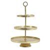 Stojan 3 vrstvy Ø32x48 cm LUTEK zlatý