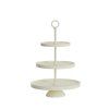 Stojan 3 vrstvy Ø32x48 cm LUTEK krémový