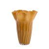 Váza Ø26x35,5 cm KAMAY sklo karamel
