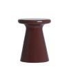 Príručný stolík Ø40x51 cm TABOA lesklá bordová