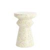 Príručný stolík Ø32x47 cm SELLA terazzo krémový