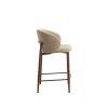 Barová stolička 57x55x94 cm ALUKO svetlohnedá+hnedá