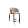 Barová stolička 57x55x94 cm ALUKO svetlohnedá+hnedá