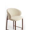 Barová stolička 57x55x94 cm ALUKO krémová+hnedá