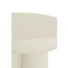 Konferenčný stolík Ø70x35 cm MIZUHO krémový