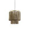 Závesná lampa Ø45x43 cm GULARO drevo hnedá+bronzová