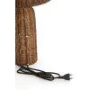 Stolová lampa Ø28,5x60 cm MANDOR ratan tmavohnedá