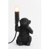 Stolová lampa E14 13x12,5x23,5 cm MONKEY matná čierna