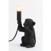 Stolová lampa E14 13x12,5x23,5 cm MONKEY matná čierna