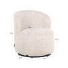 Detské otočné kreslo Jackie, krásne krémové