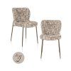 Jedálenská stolička Odarby hnedá omara (Sada 2 ks)
