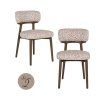Jedálenská stolička Basker natural geo (Sada 2 ks)