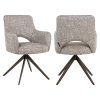 Jedálenská stolička Ginerva, otočná, earth tweed