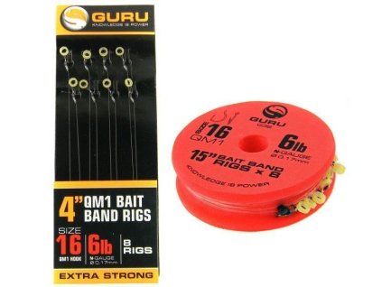 35234 guru bait bands qm1 ready rig 15 12hacik 0 22mm silon