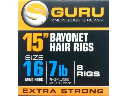42935 guru bayonets ready rig 15 0 19 size 16 16hacik 0 19mm silon