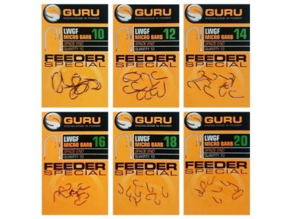 guru lwgf feeder special hooks all sizes