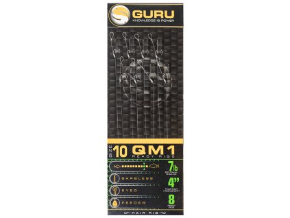 35408 guru qm1 standard hair rig 4 10hacik 0 19mm silon
