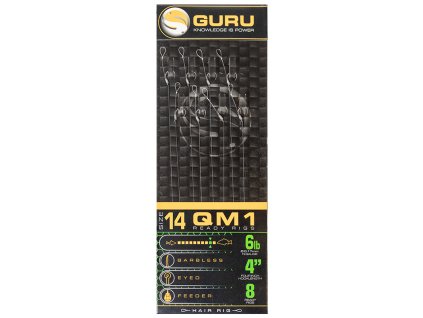 35414 guru qm1 standard hair rig 4 14hacik 0 17mm silon
