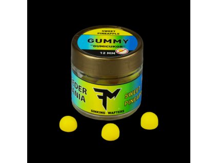 39719 feedermania gummy 12mm sweet pineapple