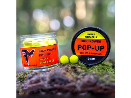 40814 feedermania high power pop up boilies barrels 10 mm sweet pineapple